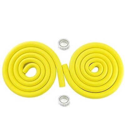 HIMRY ® 4 Metros Protector Borde Forma de U, Espuma para Borde de Mesa de Vidrio, Anticolisión Tira para Bebés y niños, Protectores para Bordes, Extra DENSOS. 2x2M, Amarillo KXD7003 Yellow HIMRY ® 4 Metros Protector Borde Forma de U, Espuma para Borde de Mesa de Vidrio, Anticolisión Tira para Bebés y niños, Protectores para Bordes, Extra DENSOS. 2x2M, Amarillo KXD7003 Yellow