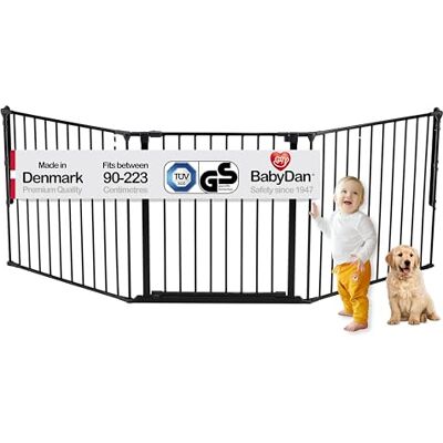 BabyDan Galten L, 90-223 cm, puerta de escalera/divisor de habitación, negro, hecho en Dinamarca barrière pour bébé/puerta de seguridad (puerta para mascotas/puerta para perros/parque para perros) BabyDan Galten L, 90-223 cm, puerta de escalera/divisor de habitación, negro, hecho en Dinamarca barrière pour bébé/puerta de seguridad (puerta para mascotas/puerta para perros/parque para perros)