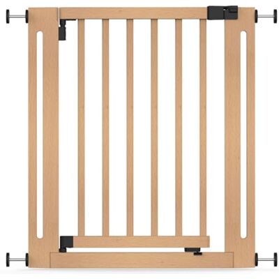 Safetots Puerta Elegante de Seguridad de Madera para Bebés, Madera Natural, 71cm 79cm, Puerta de Seguridad con Ajuste por Presión, Puerta para Bebés Safetots Puerta Elegante de Seguridad de Madera para Bebés, Madera Natural, 71cm 79cm, Puerta de Seguridad con Ajuste por Presión, Puerta para Bebés