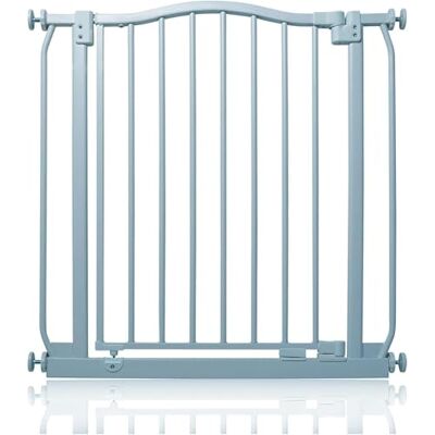 Safetots Barrera de Tope Curvo para Bebés, 71cm 80cm, Gris Mate, Barrera de Presión para Escaleras, Barrera de Seguridad para Bebés para Barreras, Instalación Fácil Safetots Barrera de Tope Curvo para Bebés, 71cm 80cm, Gris Mate, Barrera de Presión para Escaleras, Barrera de Seguridad para Bebés para Barreras, Instalación Fácil