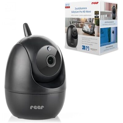 Reer Cámara adicional para BabyCam Pro HD Move 80520 Cámara de ampliación gran angular, orientable e inclinable visión nocturna zoom de 4 aumentos Reer Cámara adicional para BabyCam Pro HD Move 80520 Cámara de ampliación gran angular, orientable e inclinable visión nocturna zoom de 4 aumentos
