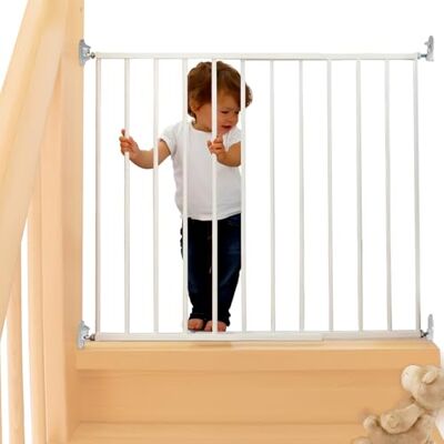 Avilia Puerta de Metal Blanco para una Seguridad Garantizada: Ajustable de 78 – 80 cm para niños y Perros, instalación Sencilla para Interiores y Exteriores – Máxima protección Avilia Puerta de Metal Blanco para una Seguridad Garantizada: Ajustable de 78 – 80 cm para niños y Perros, instalación Sencilla para Interiores y Exteriores – Máxima protección