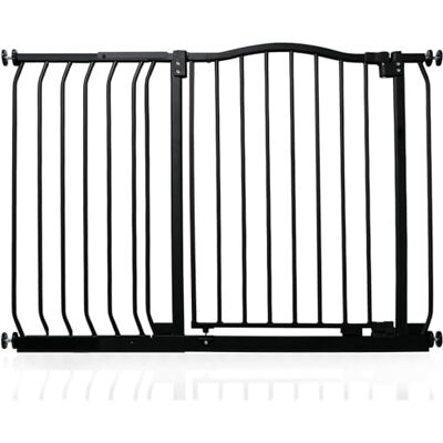 Safetots Barrera de Tope Curvo para Bebés, 107cm 116cm, Negra Mate, Barrera de Presión para Escaleras, Barrera de Seguridad para Bebés para Barreras, Instalación Fácil Safetots Barrera de Tope Curvo para Bebés, 107cm 116cm, Negra Mate, Barrera de Presión para Escaleras, Barrera de Seguridad para Bebés para Barreras, Instalación Fácil