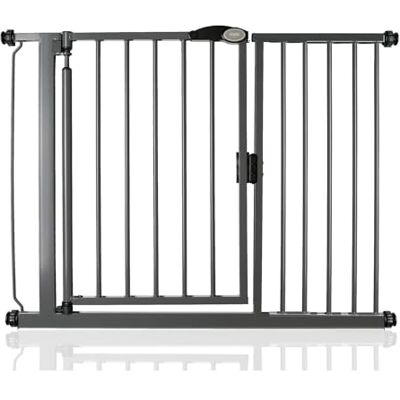 Bettacare Puerta de Seguridad con Cierre Automático, 111cm 118cm, Gris Pizarra, Puerta de Seguridad con Ajuste a Presión, Puerta de Bebé, Barrera de Seguridad para Puertas Pasillos y Espacios Bettacare Puerta de Seguridad con Cierre Automático, 111cm 118cm, Gris Pizarra, Puerta de Seguridad con Ajuste a Presión, Puerta de Bebé, Barrera de Seguridad para Puertas Pasillos y Espacios
