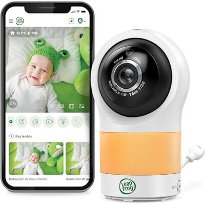 LeapFrog Smart WiFi Baby Monitor with Video in FHD 1080P, Free App with Motion and Noise Detection, Color Night Vision, Privacy Mode, Remote Control of Rotation-Tilt Zoom LeapFrog Smart WiFi Baby Monitor with Video in FHD 1080P, Free App with Motion and Noise Detection, Color Night Vision, Privacy Mode, Remote Control of Rotation-Tilt Zoom