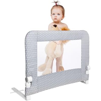 Interbaby Barrera Seguridad Niños Cama Abatible 90 cm Barrera Cama Niños Entre 18 Meses y 5 Años Barandilla Cama Niño de Fácil Instalación, Segura, Compatible con Camas Nido Estrella Interbaby Barrera Seguridad Niños Cama Abatible 90 cm Barrera Cama Niños Entre 18 Meses y 5 Años Barandilla Cama Niño de Fácil Instalación, Segura, Compatible con Camas Nido Estrella