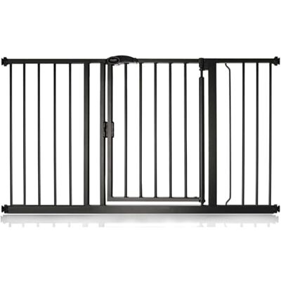 Safetots Puerta de Seguridad Autoajustable con Cierre Automático, 132,6cm 139,6cm, Negra Mate, Puerta de Bebé con Cierre Automático, Barrera de Seguridad para Niños Pequeños, Instalación Fácil Safetots Puerta de Seguridad Autoajustable con Cierre Automático, 132,6cm 139,6cm, Negra Mate, Puerta de Bebé con Cierre Automático, Barrera de Seguridad para Niños Pequeños, Instalación Fácil