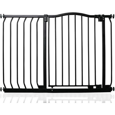 Safetots Barrera de Tope Curvo para Bebés, 98cm 107cm, Negra Mate, Barrera de Presión para Escaleras, Barrera de Seguridad para Bebés para Barreras, Instalación Fácil Safetots Barrera de Tope Curvo para Bebés, 98cm 107cm, Negra Mate, Barrera de Presión para Escaleras, Barrera de Seguridad para Bebés para Barreras, Instalación Fácil
