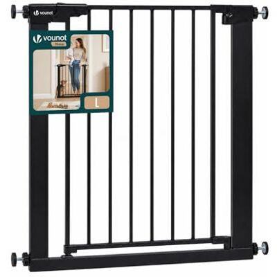 VOUNOT ® Barrera de Seguridad Extensible 75-82 cm Puerta Seguridad Escalera Pasillo para Perros Mascotas Valla Metálica a Presión sin Taladros Alto 76 cm Doble Bloqueo Auto Close Giro Ambos Lados Negro VOUNOT ® Barrera de Seguridad Extensible 75-82 cm Puerta Seguridad Escalera Pasillo para Perros Mascotas Valla Metálica a Presión sin Taladros Alto 76 cm Doble Bloqueo Auto Close Giro Ambos Lados Negro