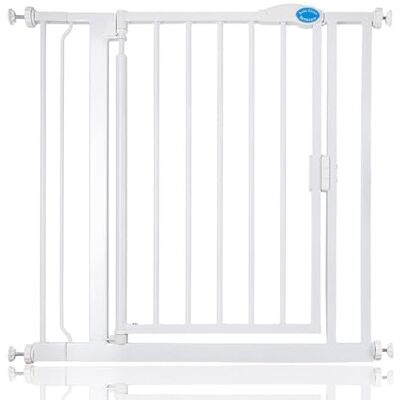 Bettacare Puerta de Seguridad con Cierre Automático, 82,2cm 89,2cm, Blanca, Puerta de Seguridad con Ajuste a Presión, Puerta de Bebé, Barrera de Seguridad para Puertas Pasillos y Espacios Bettacare Puerta de Seguridad con Cierre Automático, 82,2cm 89,2cm, Blanca, Puerta de Seguridad con Ajuste a Presión, Puerta de Bebé, Barrera de Seguridad para Puertas Pasillos y Espacios