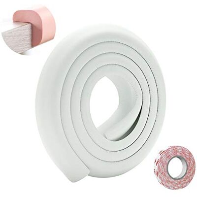 SONARIN Protector Para Esquinas y Bordes,Bebe Protecciones Borde Cobertura 2m/ 6,6 pies, Protectores de Bordes de mesas para Muebles,Forma de L con cinta adhesiva fuerte(Blanco) SONARIN Protector Para Esquinas y Bordes,Bebe Protecciones Borde Cobertura 2m/ 6,6 pies, Protectores de Bordes de mesas para Muebles,Forma de L con cinta adhesiva fuerte(Blanco)