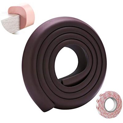 SONARIN Protector Para Esquinas y Bordes,Bebe Protecciones Borde Cobertura 2m/ 6,6 pies, Protectores de Bordes de mesas para Muebles,Forma de L con cinta adhesiva fuerte(Marron Oscuro) SONARIN Protector Para Esquinas y Bordes,Bebe Protecciones Borde Cobertura 2m/ 6,6 pies, Protectores de Bordes de mesas para Muebles,Forma de L con cinta adhesiva fuerte(Marron Oscuro)