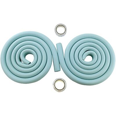 HIMRY ® 4 Metros Protector Borde Forma de U, Espuma para Borde de Mesa de Vidrio, Anticolisión Tira para Bebés y niños, Protectores para Bordes, Extra DENSOS. 2x2M, Cielo Azul KXD7003 Skyblue HIMRY ® 4 Metros Protector Borde Forma de U, Espuma para Borde de Mesa de Vidrio, Anticolisión Tira para Bebés y niños, Protectores para Bordes, Extra DENSOS. 2x2M, Cielo Azul KXD7003 Skyblue