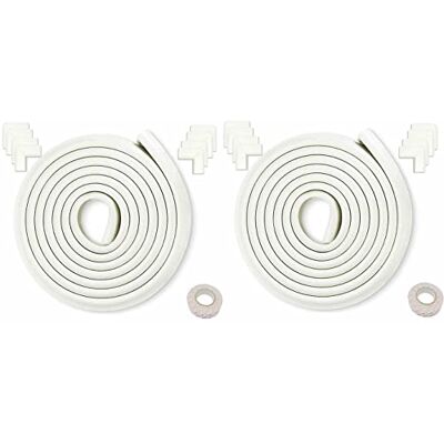 HIMRY 10m Borde + 16 Esquina Protección de Bordes y Esquinas, Forma de L, anticolisión Tira para Bebés y niños, Seguridad para niño y Bebe, 2x5m, Off Blanco, KXD7000-Set Off-White HIMRY 10m Borde + 16 Esquina Protección de Bordes y Esquinas, Forma de L, anticolisión Tira para Bebés y niños, Seguridad para niño y Bebe, 2x5m, Off Blanco, KXD7000-Set Off-White