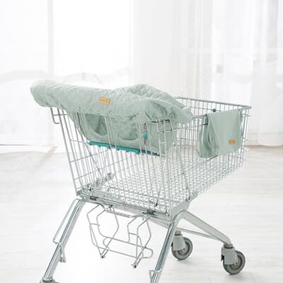 roba Protector para carrito de compras ' Style' con mochila Funda protectora acolchada para bebés y niños pequeños Ajuste universal Verde claro roba Protector para carrito de compras ' Style' con mochila Funda protectora acolchada para bebés y niños pequeños Ajuste universal Verde claro
