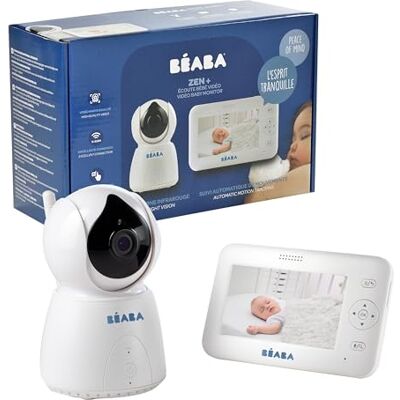Béaba Vigilabebés Zen plus, Inalámbrico con Cámara HD, Multifunciones, Vídeo, Walkie-Talkie, Termómetro Integrado, Alarma y Temporizador, Monitor de bebé de Gran Alcance para Bebés y Niños Béaba Vigilabebés Zen plus, Inalámbrico con Cámara HD, Multifunciones, Vídeo, Walkie-Talkie, Termómetro Integrado, Alarma y Temporizador, Monitor de bebé de Gran Alcance para Bebés y Niños