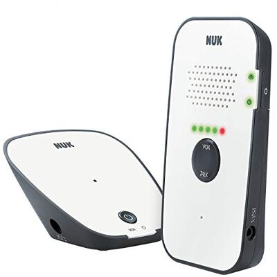 MAPA Professional NUK Eco Control 500 Vigilabebés digital (libre de radiaciones de alta frecuencia en modo ecológico, función de interfono), color blanco MAPA Professional NUK Eco Control 500 Vigilabebés digital (libre de radiaciones de alta frecuencia en modo ecológico, función de interfono), color blanco