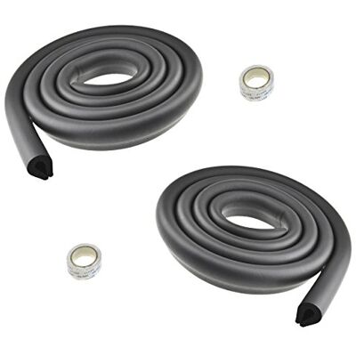HIMRY ® 4 Metros Protector Borde Forma de U, Espuma para Borde de Mesa de Vidrio, Anticolisión Tira para Bebés y niños, Protectores para Bordes, Extra DENSOS. 2x2M, Nero KXD7003 Black HIMRY ® 4 Metros Protector Borde Forma de U, Espuma para Borde de Mesa de Vidrio, Anticolisión Tira para Bebés y niños, Protectores para Bordes, Extra DENSOS. 2x2M, Nero KXD7003 Black