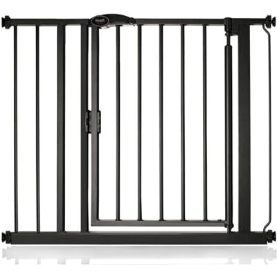 Bettacare Puerta de Seguridad de Cierre Automática, 89.4 cm 96.4 cm, Negro Mate, Puerta de Seguridad con Ajuste a Presión, Puerta de Bebé, Barrera de Seguridad para Puertas Pasillos y Espacios Bettacare Puerta de Seguridad de Cierre Automática, 89.4 cm 96.4 cm, Negro Mate, Puerta de Seguridad con Ajuste a Presión, Puerta de Bebé, Barrera de Seguridad para Puertas Pasillos y Espacios