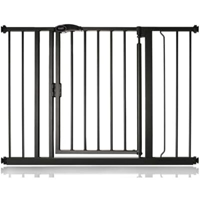 Bettacare Puerta de Seguridad con Cierre Automático, 103,8cm 110,8cm, Negra Mate, Puerta de Seguridad con Ajuste a Presión, Puerta de Bebé, Barrera de Seguridad para Puertas Pasillos y Espacios Bettacare Puerta de Seguridad con Cierre Automático, 103,8cm 110,8cm, Negra Mate, Puerta de Seguridad con Ajuste a Presión, Puerta de Bebé, Barrera de Seguridad para Puertas Pasillos y Espacios