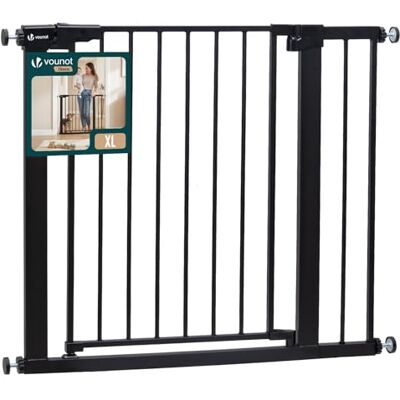 VOUNOT ® Barrera de Seguridad Extensible 89-96 cm Puerta Seguridad Escalera Pasillo para Perros Mascotas Valla Metálica a Presión sin Taladros Alto 76 cm Doble Bloqueo Auto Close Giro Ambos Lados Negro VOUNOT ® Barrera de Seguridad Extensible 89-96 cm Puerta Seguridad Escalera Pasillo para Perros Mascotas Valla Metálica a Presión sin Taladros Alto 76 cm Doble Bloqueo Auto Close Giro Ambos Lados Negro