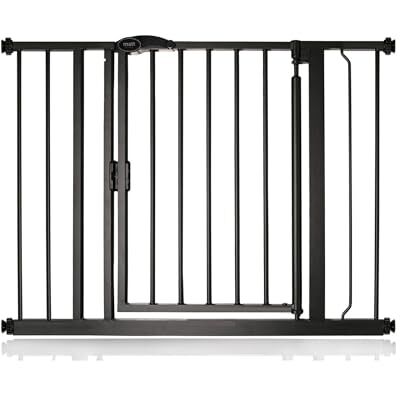 Bettacare Puerta de Seguridad con Cierre Automático, 96,6cm 103,6cm, Negra Mate, Puerta de Seguridad con Ajuste a Presión, Puerta de Bebé, Barrera de Seguridad para Puertas Pasillos y Espacios Bettacare Puerta de Seguridad con Cierre Automático, 96,6cm 103,6cm, Negra Mate, Puerta de Seguridad con Ajuste a Presión, Puerta de Bebé, Barrera de Seguridad para Puertas Pasillos y Espacios