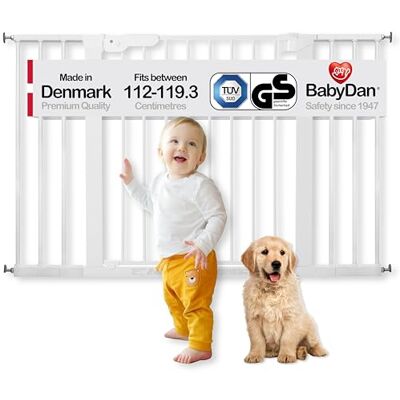 BabyDan Premier Barrera de seguridad, color blanco BabyDan Premier Barrera de seguridad, color blanco