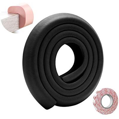 SONARIN Protector Para Esquinas y Bordes,Bebe Protecciones Borde Cobertura 2m/ 6,6 pies, Protectores de Bordes de mesas para Muebles,Forma de L con cinta adhesiva fuerte(Negro) SONARIN Protector Para Esquinas y Bordes,Bebe Protecciones Borde Cobertura 2m/ 6,6 pies, Protectores de Bordes de mesas para Muebles,Forma de L con cinta adhesiva fuerte(Negro)