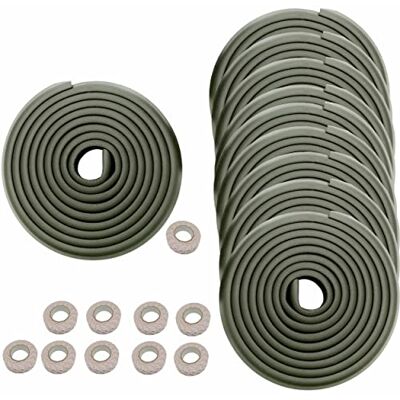 HIMRY 50 Metros Protector Borde Espuma Forma de L para Mesa Borde, anticolisión Tira para Bebés y niños, Seguridad para niño y Bebe, 10x5m, Negro, KXD7000 Black HIMRY 50 Metros Protector Borde Espuma Forma de L para Mesa Borde, anticolisión Tira para Bebés y niños, Seguridad para niño y Bebe, 10x5m, Negro, KXD7000 Black