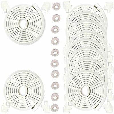 HIMRY 50m Borde + 80 Esquina Protección de Bordes y Esquinas, Forma de L, anticolisión Tira para Bebés y niños, Seguridad para niño y Bebe, 10x5m, Off Blanco, KXD7000-Set Off-White HIMRY 50m Borde + 80 Esquina Protección de Bordes y Esquinas, Forma de L, anticolisión Tira para Bebés y niños, Seguridad para niño y Bebe, 10x5m, Off Blanco, KXD7000-Set Off-White