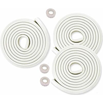 HIMRY 15 Metros Protector Borde Espuma Forma de L para Mesa Borde, anticolisión Tira para Bebés y niños, Seguridad para niño y Bebe, 3x5m, Off Blanco, KD7000 Off-White HIMRY 15 Metros Protector Borde Espuma Forma de L para Mesa Borde, anticolisión Tira para Bebés y niños, Seguridad para niño y Bebe, 3x5m, Off Blanco, KD7000 Off-White