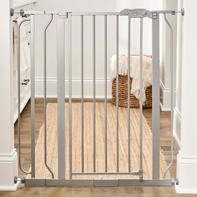 Regalo Safety 91.4cm Extra Tall Baby Gate for Doorways & Bottom of Stairs, Fits Openings 73.6-90cm (Extension Included), Pressure Mounted for Babies, Toddlers & Pets Regalo Safety 91.4cm Extra Tall Baby Gate for Doorways & Bottom of Stairs, Fits Openings 73.6-90cm (Extension Included), Pressure Mounted for Babies, Toddlers & Pets