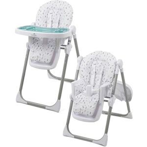BABYLO Hi Lo Trona y silla junior, 6 alturas, 3 posiciones reclinables, bandeja extraíble de 2 capas y arnés de seguridad de 5 puntos para niños de más de 6 meses a 15 kg BABYLO Hi Lo Trona y silla junior, 6 alturas, 3 posiciones reclinables, bandeja extraíble de 2 capas y arnés de seguridad de 5 puntos para niños de más de 6 meses a 15 kg
