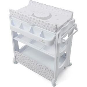 BABYLO Cambiador inteligente con unidad de baño con almacenamiento inteligente y cómodo, luna y estrellas métricas BABYLO Cambiador inteligente con unidad de baño con almacenamiento inteligente y cómodo, luna y estrellas métricas