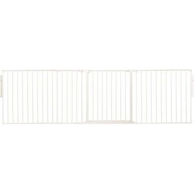 Safetots Separador de Ambientes de Múltiples Paneles, Hasta 259cm de Ancho, Blanca, 70cm de Altura, Divisor de Ambiente con Puerta para Bebés y Niños Pequeños, Instalación Fácil Safetots Separador de Ambientes de Múltiples Paneles, Hasta 259cm de Ancho, Blanca, 70cm de Altura, Divisor de Ambiente con Puerta para Bebés y Niños Pequeños, Instalación Fácil