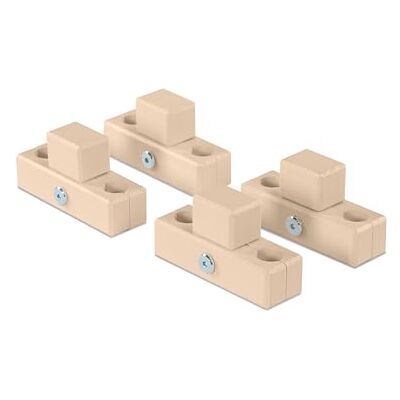 babybay Mordazas de conexión para parque aptas para modelos Original, Midi, Maxi y Boxspring, lacado beige babybay Mordazas de conexión para parque aptas para modelos Original, Midi, Maxi y Boxspring, lacado beige