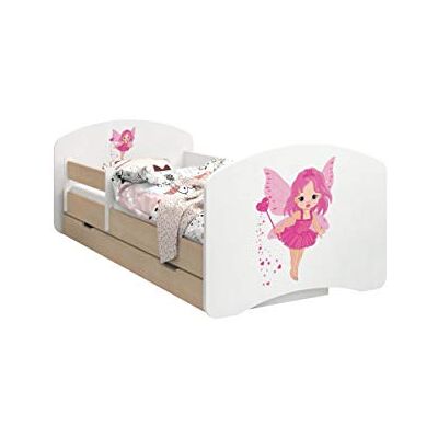 Happy Babies CAMA PARA NIÑOS DE DOBLE CARA CON CAJÓN Diseño moderno con bordes seguros y protección contra caídas Colchón de espuma 7 cm Pera clara (Hechicera, 140/70) Happy Babies CAMA PARA NIÑOS DE DOBLE CARA CON CAJÓN Diseño moderno con bordes seguros y protección contra caídas Colchón de espuma 7 cm Pera clara (Hechicera, 140/70)