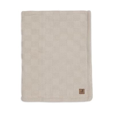 Jollein Manta para bebé Box Knit Warm Sand/Velvet 110x150cm 100% Algodón para Cuna 1.5 TOG Certificación Gots Jollein Manta para bebé Box Knit Warm Sand/Velvet 110x150cm 100% Algodón para Cuna 1.5 TOG Certificación Gots