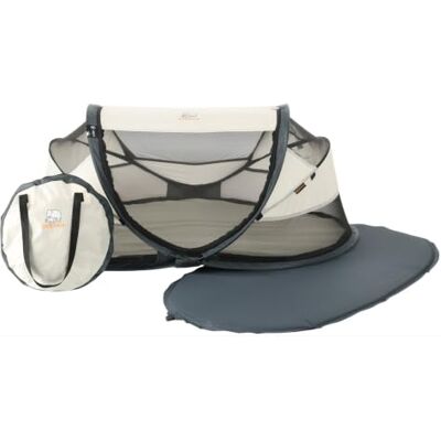 Deryan Cuna de Viaje, Bolsa Transporte, 2 en 1, Plegado ultracompacto, Colchón extraíble, con Mosquitera, 0-2.5 años (0-15kg), Tela Transpirable, Entrada Lateral con Cremallera, Parque bebé (Crema) Deryan Cuna de Viaje, Bolsa Transporte, 2 en 1, Plegado ultracompacto, Colchón extraíble, con Mosquitera, 0-2.5 años (0-15kg), Tela Transpirable, Entrada Lateral con Cremallera, Parque bebé (Crema)