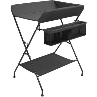 vidaXL Mesa cambiadora hierro gris antracita vidaXL Mesa cambiadora hierro gris antracita