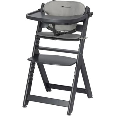 Bebeconfort Timba + Cojín, Trona de Bebé Evolutiva, 6 Meses-99 Años, hasta 110 kg, Bandeja Extraíble, Asiento/Reposapiés Regulables, Arnés Seguridad, Compatible con Timba Baby, Mineral Graphite Bebeconfort Timba + Cojín, Trona de Bebé Evolutiva, 6 Meses-99 Años, hasta 110 kg, Bandeja Extraíble, Asiento/Reposapiés Regulables, Arnés Seguridad, Compatible con Timba Baby, Mineral Graphite