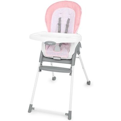 Ingenuity Trona plegable 6 en 1 Trio, 6 modos de uso, silla para niños pequeños, patas plegables, para edades entre 6 meses y 5 años, Rosa Ingenuity Trona plegable 6 en 1 Trio, 6 modos de uso, silla para niños pequeños, patas plegables, para edades entre 6 meses y 5 años, Rosa