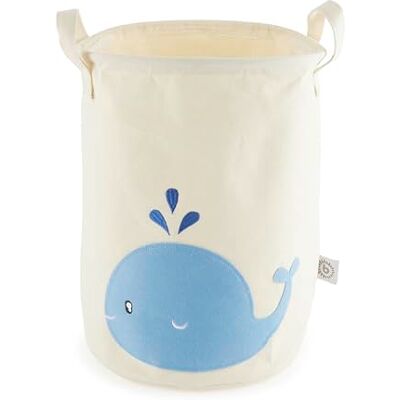 BIECO Cesta de la ropa para bebé Ballena Gran cesto de almacenamiento para niños de algodón e impermeable Organización del cuarto de los niños Cesta de la ropa para niñas, cesto de juguetes BIECO Cesta de la ropa para bebé Ballena Gran cesto de almacenamiento para niños de algodón e impermeable Organización del cuarto de los niños Cesta de la ropa para niñas, cesto de juguetes