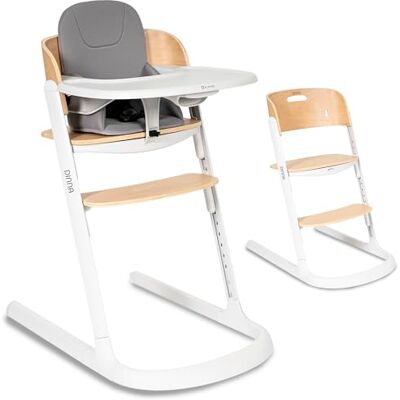 Olmitos Trona evolutiva de madera 2 en 1 DINNA Silla infantil Evolutiva y convertible desde 6 meses hasta adolescencia Ajustable en altura y profundidad, bandeja extraíble y arnés 5 puntos (Blanco) Olmitos Trona evolutiva de madera 2 en 1 DINNA Silla infantil Evolutiva y convertible desde 6 meses hasta adolescencia Ajustable en altura y profundidad, bandeja extraíble y arnés 5 puntos (Blanco)