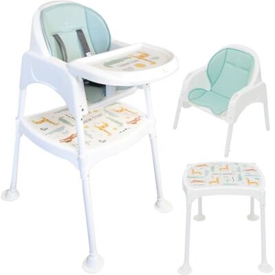 Olmitos Trona Evolutiva 3 en 1 para Bebé: Trona, Silla Infantil y Mesa con Silla Arnés de Seguridad, Bandeja Extraíble, Ligera y Ajustable Olmitos Trona Evolutiva 3 en 1 para Bebé: Trona, Silla Infantil y Mesa con Silla Arnés de Seguridad, Bandeja Extraíble, Ligera y Ajustable