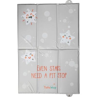 Tataway Cambiador portátil y plegable para bebés, cambiador de viaje impermeable y compacto, con bolsillos organizadores, suave y lavable, ideal para salidas y viajes Tataway Cambiador portátil y plegable para bebés, cambiador de viaje impermeable y compacto, con bolsillos organizadores, suave y lavable, ideal para salidas y viajes