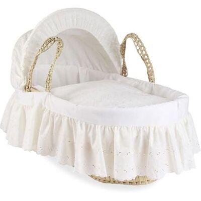 Clair de Lune Moisés Broderie Anglaise Palm Moisés 75 x 28 cm Clair de Lune Moisés Broderie Anglaise Palm Moisés 75 x 28 cm