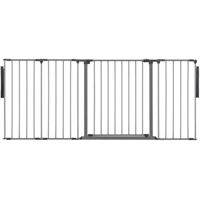 Safetots Separador de Ambientes de Múltiples Paneles, Hasta 181cm de Ancho, Gris, 70cm de Altura, Divisor de Ambiente con Puerta para Bebés y Niños Pequeños, Instalación Fácil Safetots Separador de Ambientes de Múltiples Paneles, Hasta 181cm de Ancho, Gris, 70cm de Altura, Divisor de Ambiente con Puerta para Bebés y Niños Pequeños, Instalación Fácil