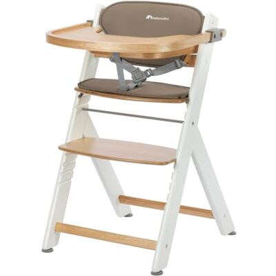 Bebeconfort Timba + Cojín, Trona de Bebé Evolutiva, 6 Meses-99 Años, hasta 110 kg, Bandeja Extraíble, Asiento/Reposapiés Regulables, Arnés Seguridad, Compatible con Timba Baby, Light Wood/Beige Bebeconfort Timba + Cojín, Trona de Bebé Evolutiva, 6 Meses-99 Años, hasta 110 kg, Bandeja Extraíble, Asiento/Reposapiés Regulables, Arnés Seguridad, Compatible con Timba Baby, Light Wood/Beige