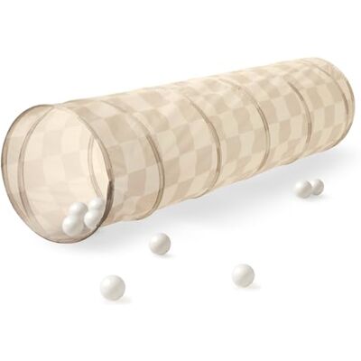 3 Sprouts Túnel Juego Infantil, Tela Reciclada, Tablero Beige túnel ligero para gatear, esconderse y moverse; se pliega plano; para salón, guardería, juego interior y exterior diario 3 Sprouts Túnel Juego Infantil, Tela Reciclada, Tablero Beige túnel ligero para gatear, esconderse y moverse; se pliega plano; para salón, guardería, juego interior y exterior diario